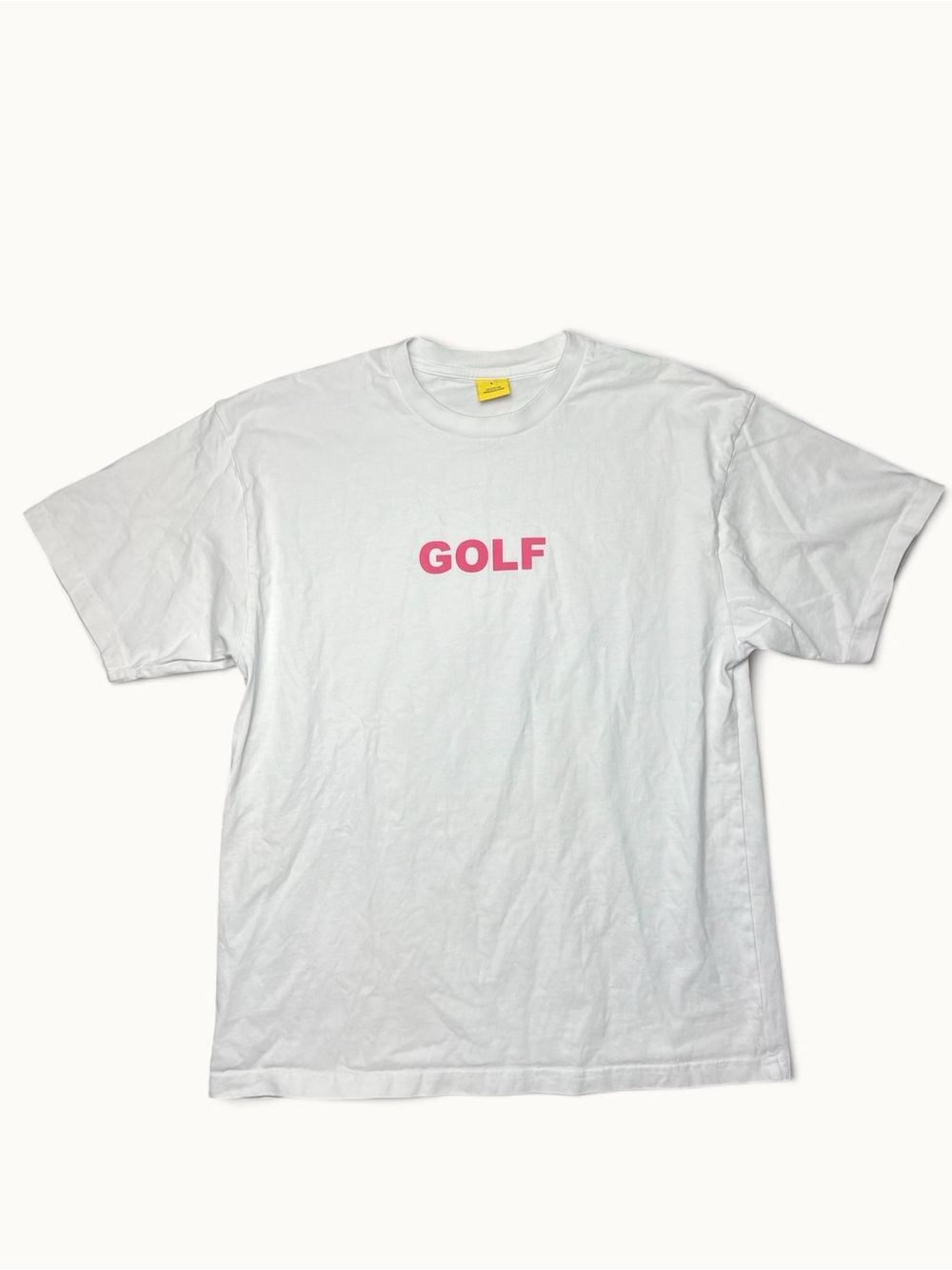 Golf Wang Tyler The Creator GOLF Logo T Shirt White Pink Men’s L Streetwear